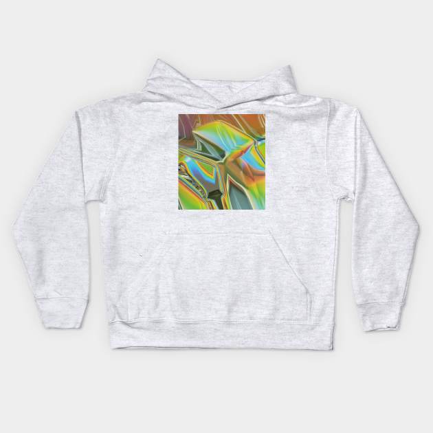 iridescent texture Kids Hoodie by kamilowanydesign